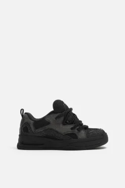 ZARA Desportivos|Sapatos^SAPATILHA SKATE COM CORDAS Preto