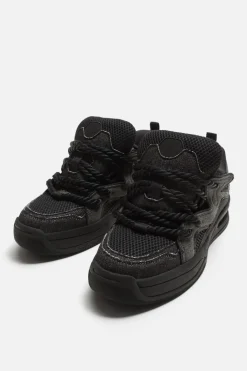 ZARA Desportivos|Sapatos^SAPATILHA SKATE COM CORDAS Preto