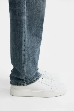 ZARA Vestuário De Inverno|Desportivos^Sapatilhas Com Volume Em Pele Branco