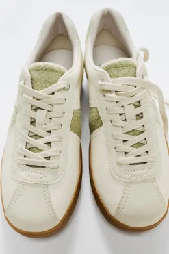 ZARA Winter Layersnew|Sapatos^SAPATILHAS DESPORTIVAS TÉNIS COR Branco-cru