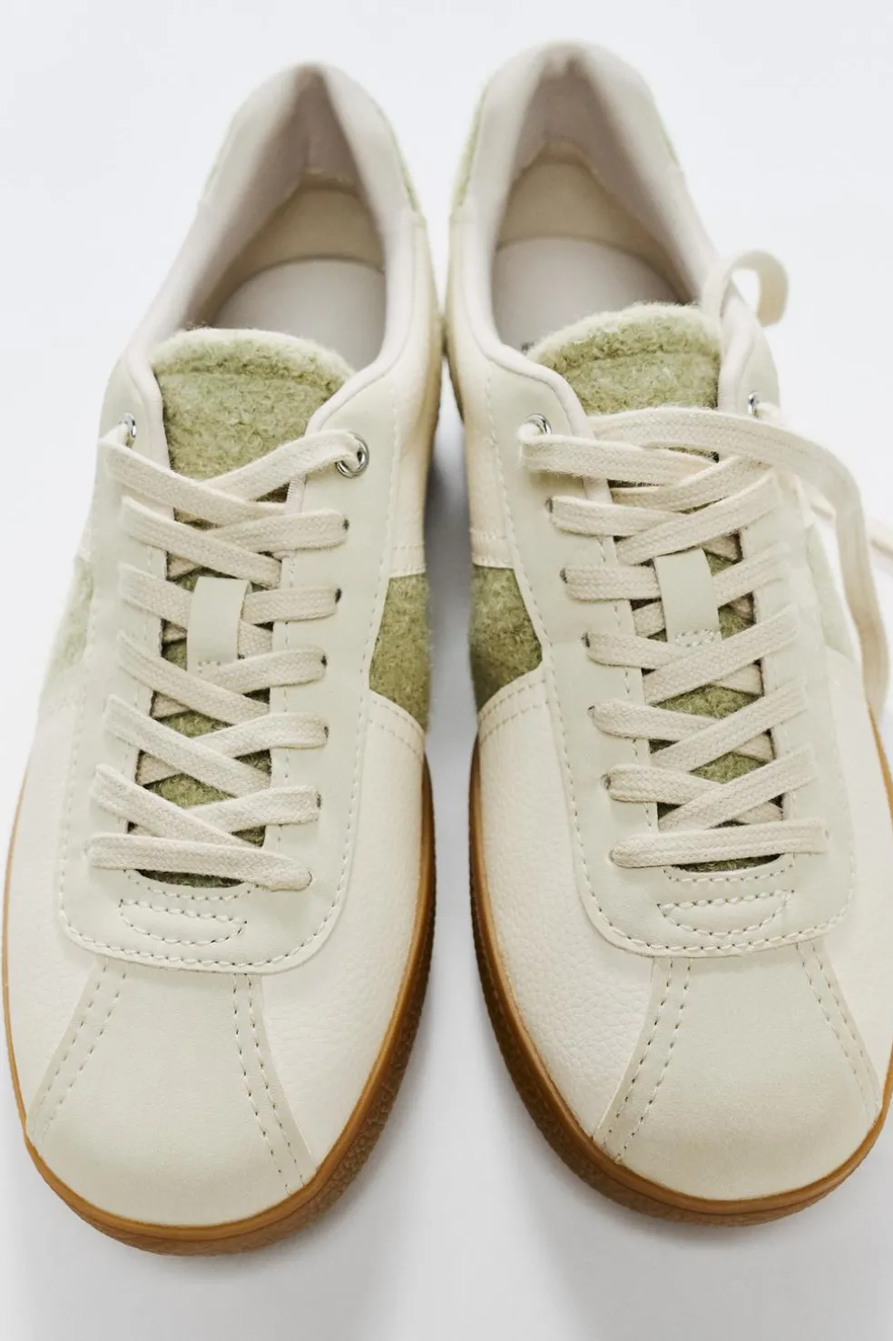 ZARA Winter Layersnew|Sapatos^SAPATILHAS DESPORTIVAS TÉNIS COR Branco-cru