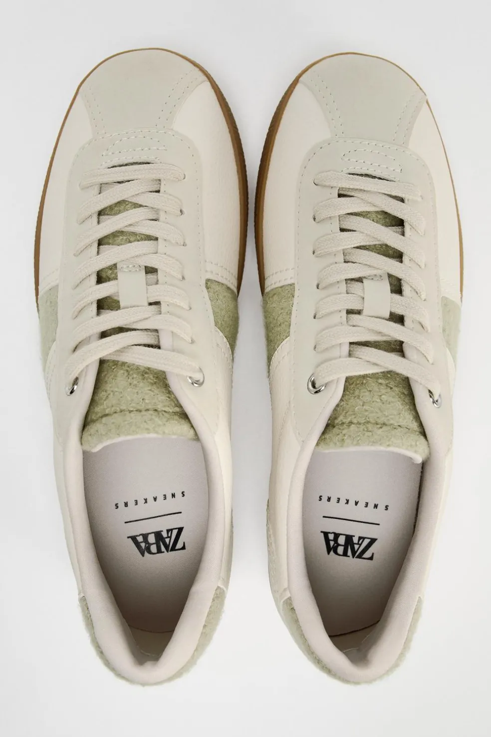 ZARA Winter Layersnew|Sapatos^SAPATILHAS DESPORTIVAS TÉNIS COR Branco-cru