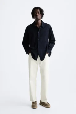 ZARA Sapatos^SAPATO DE JUTA E PELE Cinzento-toupeira