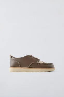 SAPATO DE PELE COW-ZARA Discount