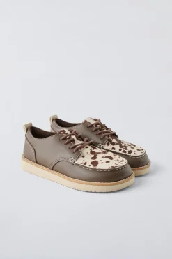 SAPATO DE PELE COW-ZARA Discount