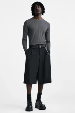ZARA Vestuário De Inverno|Pele^SAPATO EM PELE COM VOLUME Preto