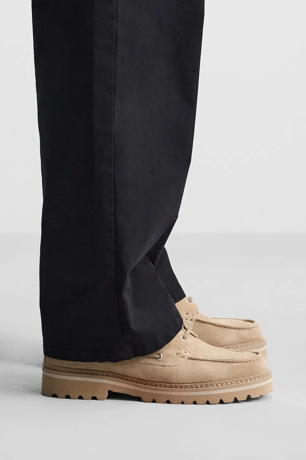 ZARA Sapatos^SAPATO NÁUTICO DE PELE Bege