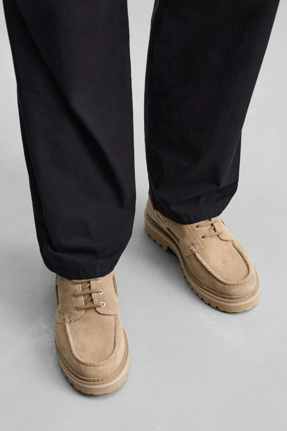 ZARA Sapatos^SAPATO NÁUTICO DE PELE Bege