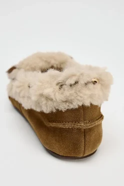 ZARA Winter Layersnew|Sapatos^SAPATO RASO DE CROUTE COM PELO Castanho