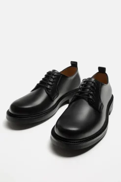 ZARA Pele|Sapatos^SAPATOS DE PELE ELEGANTES Preto