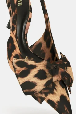 ZARA Sapatos^SAPATOS MULES COM ESTAMPADO ANIMAL E LAÇO Leopardo