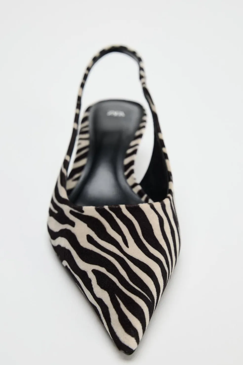 ZARA Sapatos^SEM CALCANHAR COM ESTAMPADO ANIMAL Zebra