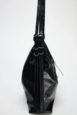 ZARA Malas^SHOULDER BAG COM DETALHE DE FIVELAS Preto