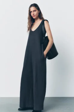 ZARA Malas^SHOULDER BAG GRANDE EM PELE Preto