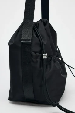 ZARA Malas^SHOULDER BAG NYLON Preto