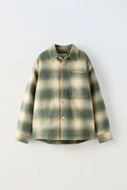SOBRECAMISA QUADRADOS ACOLCHOADA-ZARA Discount