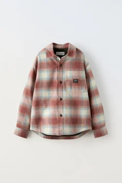 SOBRECAMISA QUADRADOS ACOLCHOADA-ZARA Best Sale