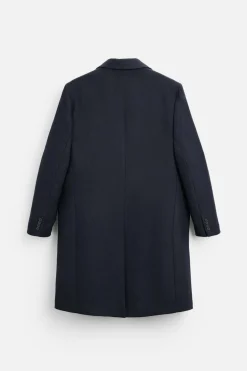 ZARA Vestuário De Inverno|Sobretudos / Gabardinas^SOBRETUDO COM LÃ Azul-marinho