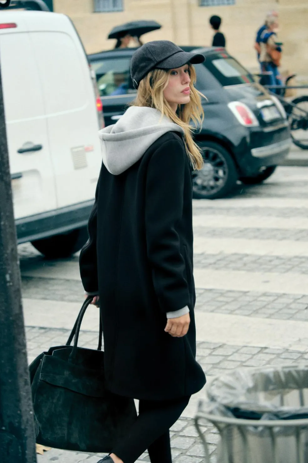 ZARA Winter Layersnew|Sobretudos / Anoraques^SOBRETUDO COMBINADO COM CAPUZ DESMONTÁVEL Preto
