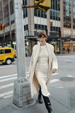 ZARA Winter Layersnew|Sobretudos / Anoraques^SOBRETUDO COMPRIDO MALHA DE CABO Cru