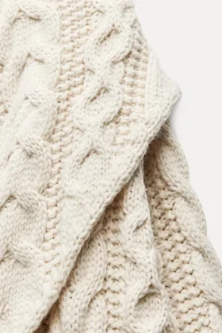 ZARA Winter Layersnew|Sobretudos / Anoraques^SOBRETUDO COMPRIDO MALHA DE CABO Cru