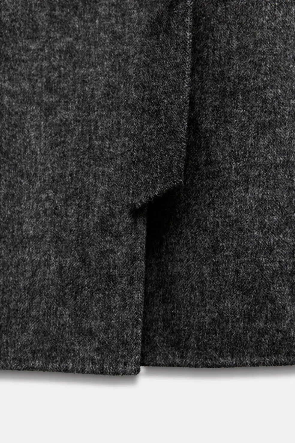 ZARA Winter Layersnew|Sobretudos / Anoraques^SOBRETUDO CRUZADO COM LÃ Cinzento-escuro