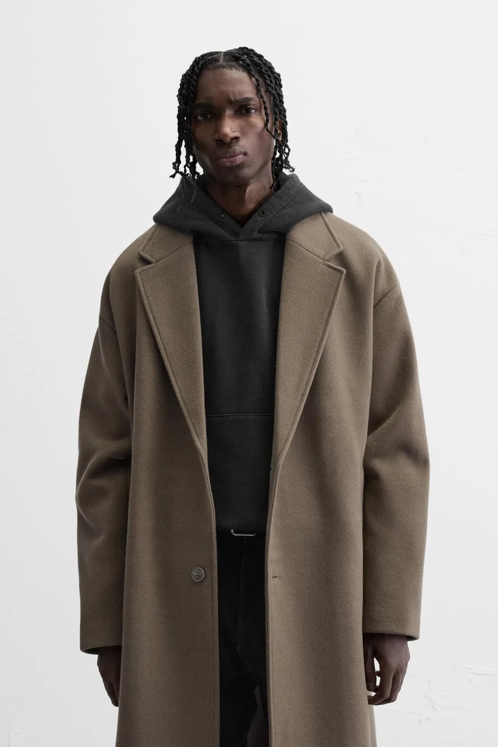 ZARA Vestuário De Inverno|Sobretudos / Gabardinas^SOBRETUDO OVERSIZE FIT AREIA/CASTANHO