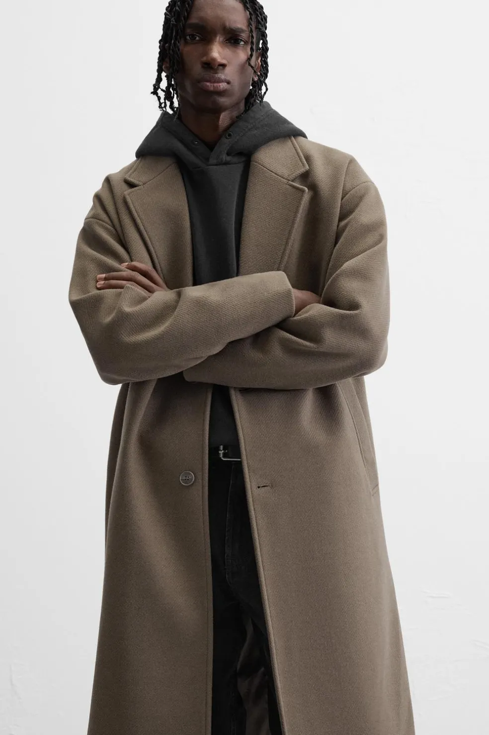 ZARA Vestuário De Inverno|Sobretudos / Gabardinas^SOBRETUDO OVERSIZE FIT AREIA/CASTANHO