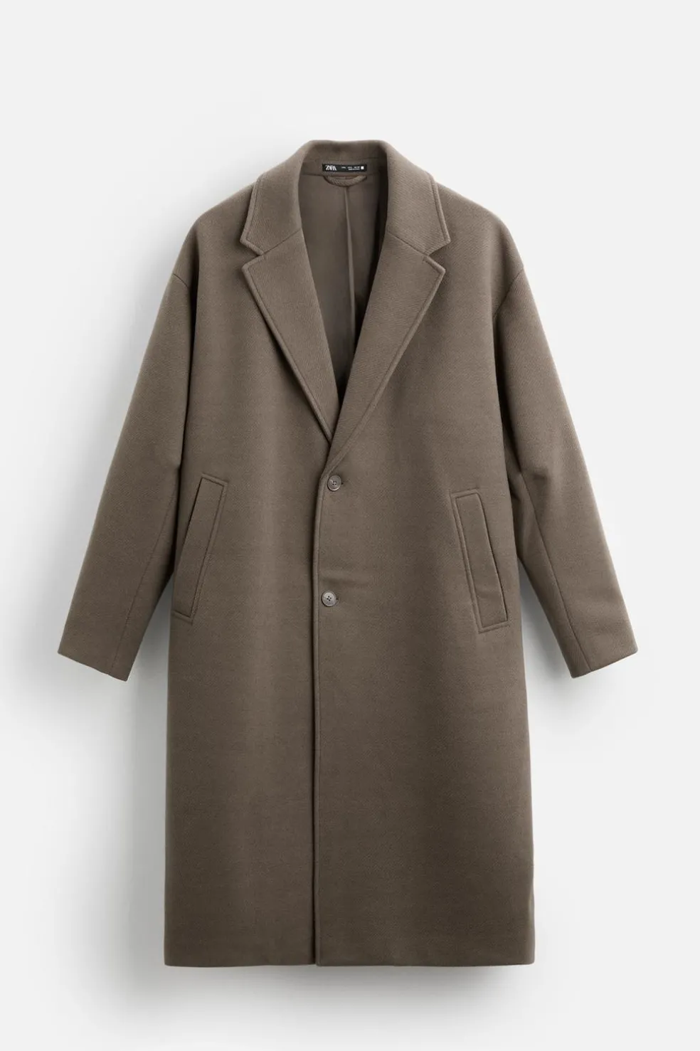 ZARA Vestuário De Inverno|Sobretudos / Gabardinas^SOBRETUDO OVERSIZE FIT AREIA/CASTANHO
