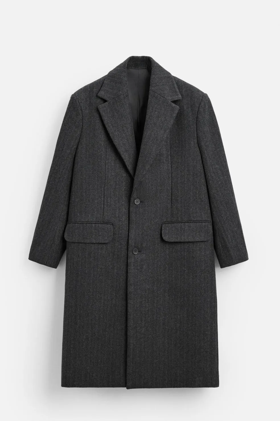 ZARA Vestuário De Inverno|Sobretudos / Gabardinas^SOBRETUDO RISCAS Cinzento-antracite