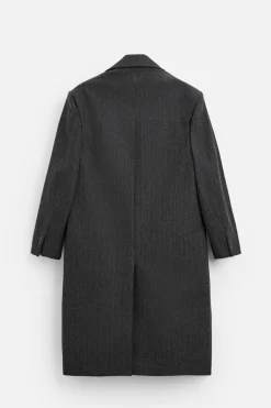 ZARA Vestuário De Inverno|Sobretudos / Gabardinas^SOBRETUDO RISCAS Cinzento-antracite