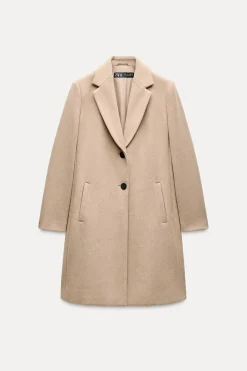 ZARA Winter Layersnew|Sobretudos / Anoraques^SOBRETUDO SUAVE torrado