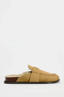 ZARA Sapatos^SOCA COM DETALHE DE PELO EM CROUTE Castanho