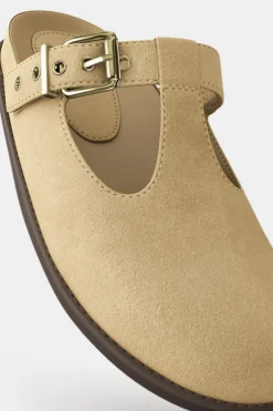 ZARA Sapatos^SOCAS CROUTE COM FIVELA Castanho