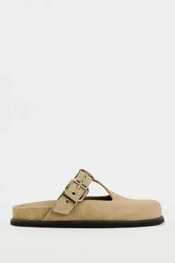 ZARA Sapatos^SOCAS CROUTE COM FIVELA Castanho