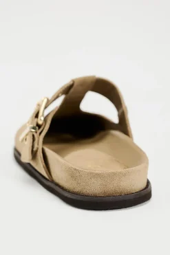 ZARA Sapatos^SOCAS CROUTE COM FIVELA Castanho