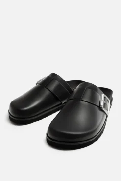 ZARA Sapatos^SOCAS DE FIVELA Preto