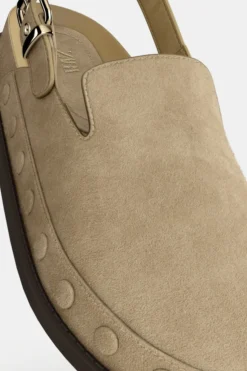 ZARA Sapatos^SOCAS EM CROUTE COM APLIQUES Castanho