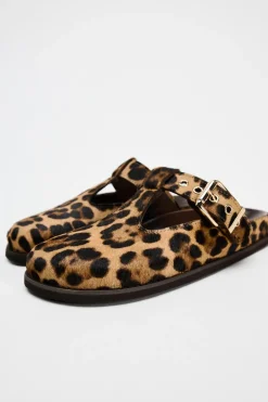 ZARA Sapatos^SOCAS PELE ESTAMPADO ANIMAL Leopardo