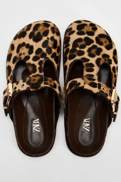 ZARA Sapatos^SOCAS PELE ESTAMPADO ANIMAL Leopardo