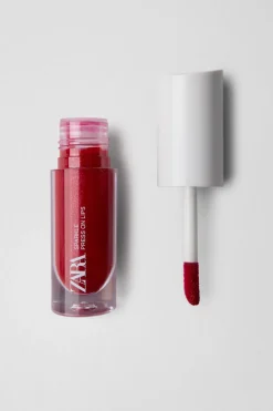 ZARA Beauty^SPARKLE PRESS ON LIPS - Batom Mate Brilhante Cherry