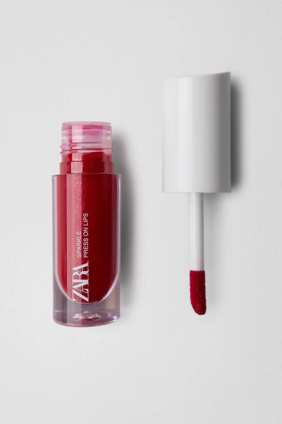 ZARA Beauty^SPARKLE PRESS ON LIPS - Batom Mate Brilhante Cherry