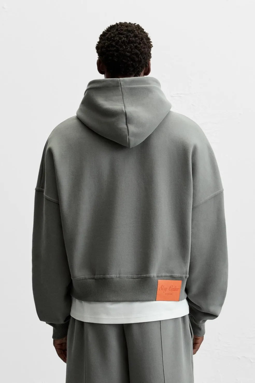 ZARA Sweatshirts^SWEAT BOXY FIT COM REMENDO Azul-água