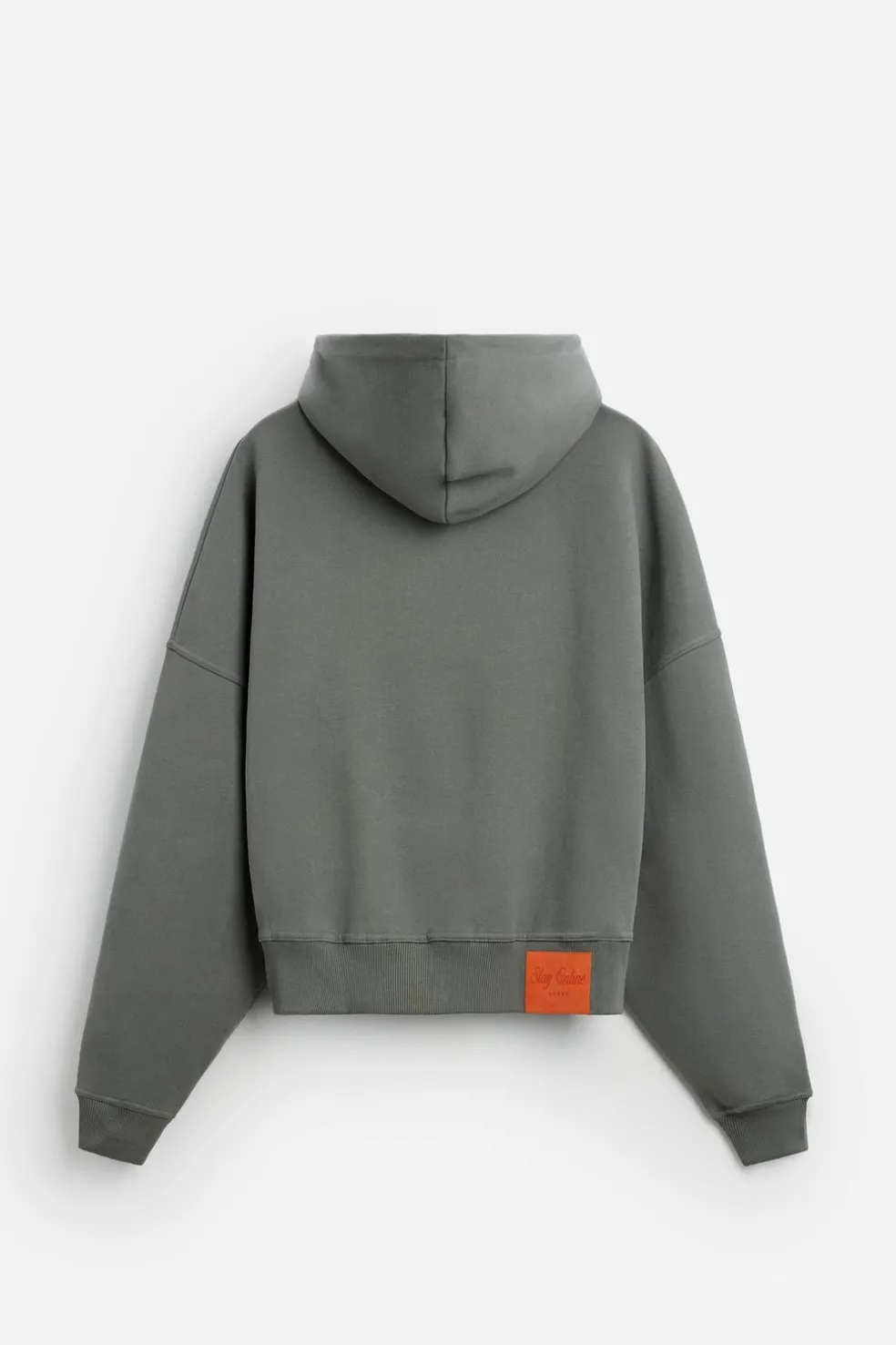 ZARA Sweatshirts^SWEAT BOXY FIT COM REMENDO Azul-água