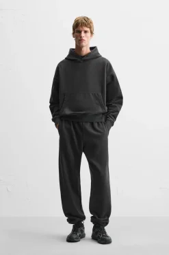 ZARA Sweatshirts^SWEAT BOXY FIT LAVADA Preto