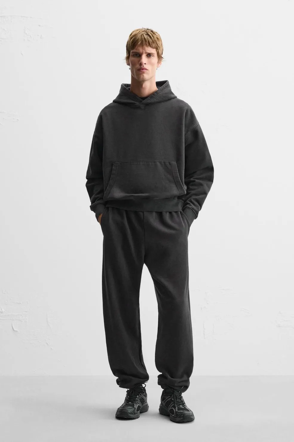 ZARA Sweatshirts^SWEAT BOXY FIT LAVADA Preto