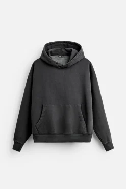 ZARA Sweatshirts^SWEAT BOXY FIT LAVADA Preto