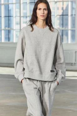 ZARA Winter Layersnew|Sweatshirts / Joggers^SWEAT FELPUDA OVERSIZE COM ETIQUETA Cinzento-vigoré
