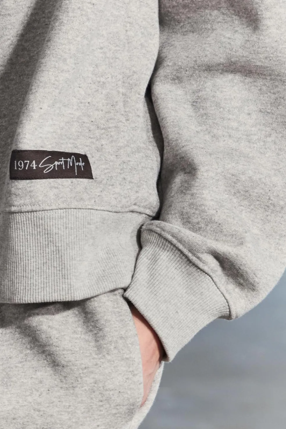 ZARA Winter Layersnew|Sweatshirts / Joggers^SWEAT FELPUDA OVERSIZE COM ETIQUETA Cinzento-vigoré