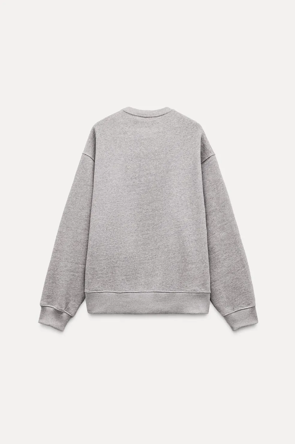ZARA Winter Layersnew|Sweatshirts / Joggers^SWEAT FELPUDA OVERSIZE COM ETIQUETA Cinzento-vigoré
